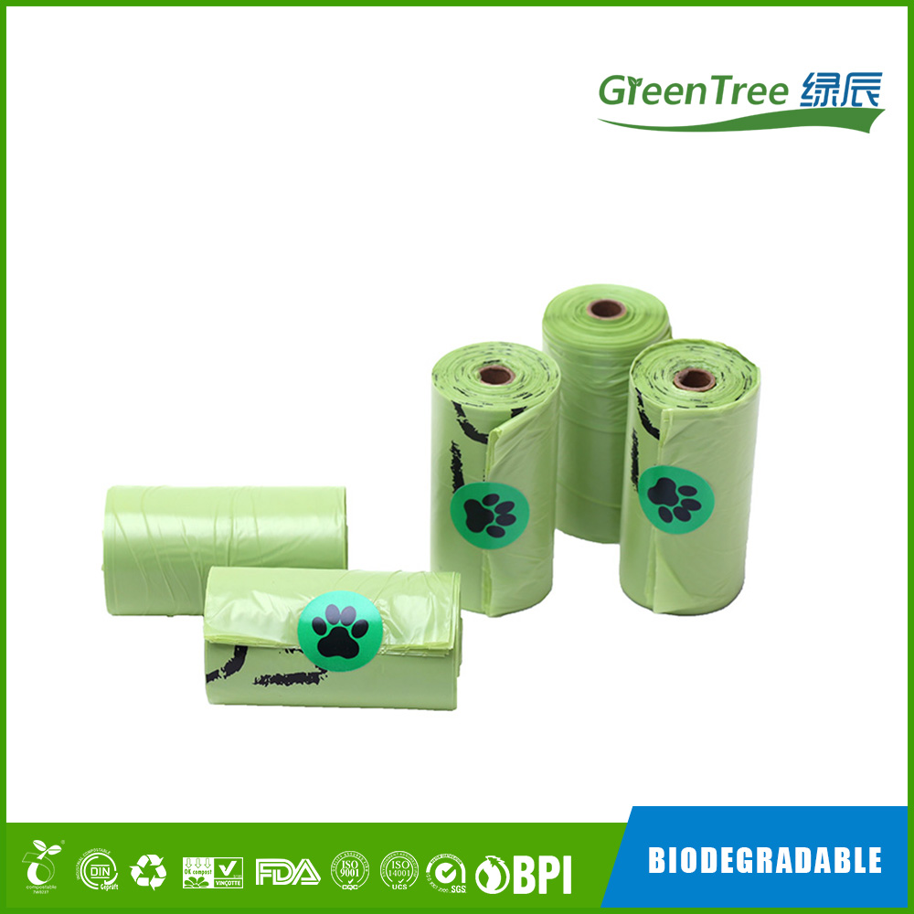 Biodegradable pet poop bag, Compostable Pet Waste Bag-Greentree