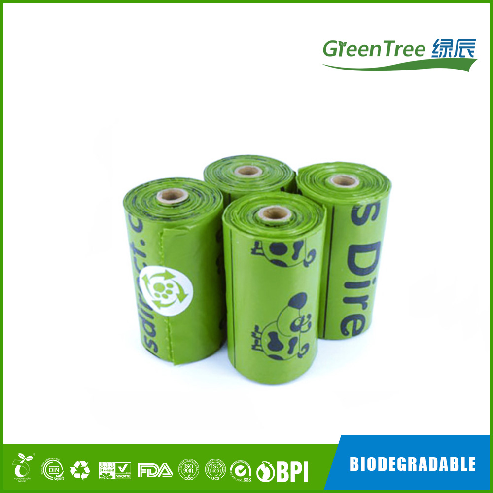 100% Compostable Dog Poop Bags, Biodegradable waste pet bag-Greentree