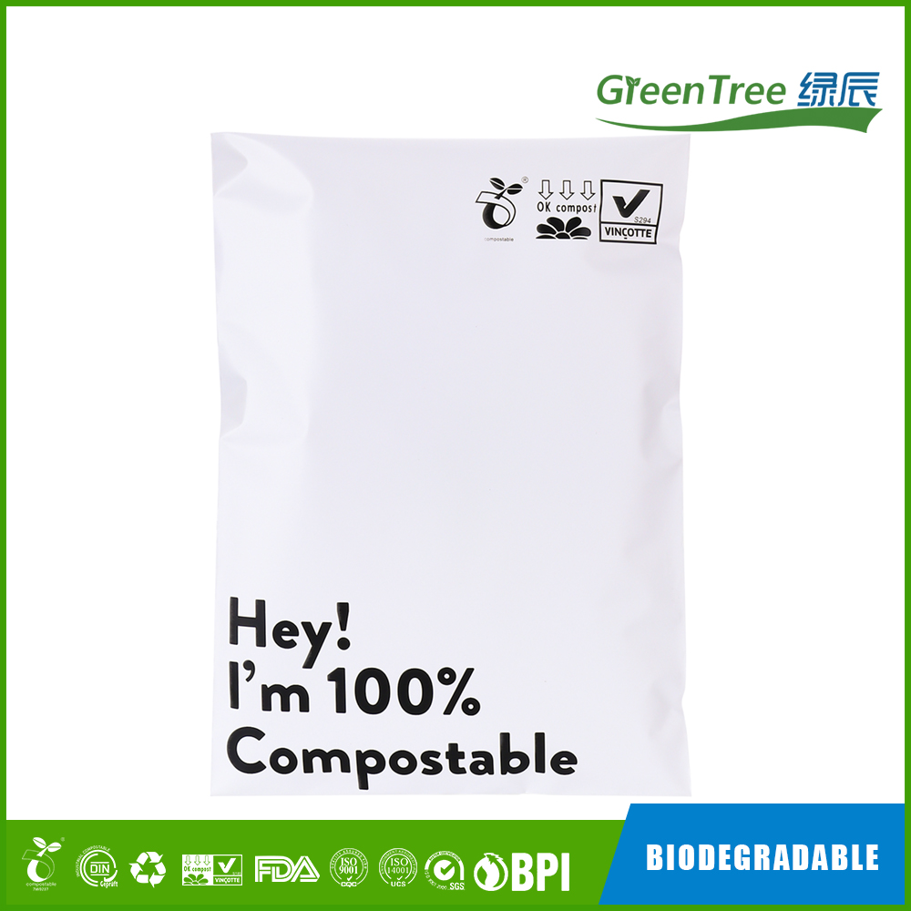 EN 13432 certified shipping bag, compostable mailing bags, Biodegradable mailer bag-Greentree