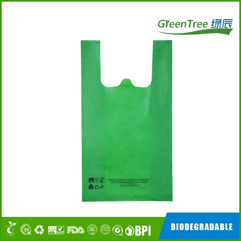 Compostable Shopping Bags, EN 13432 packaging bag, Biodegradable bag-Greentree