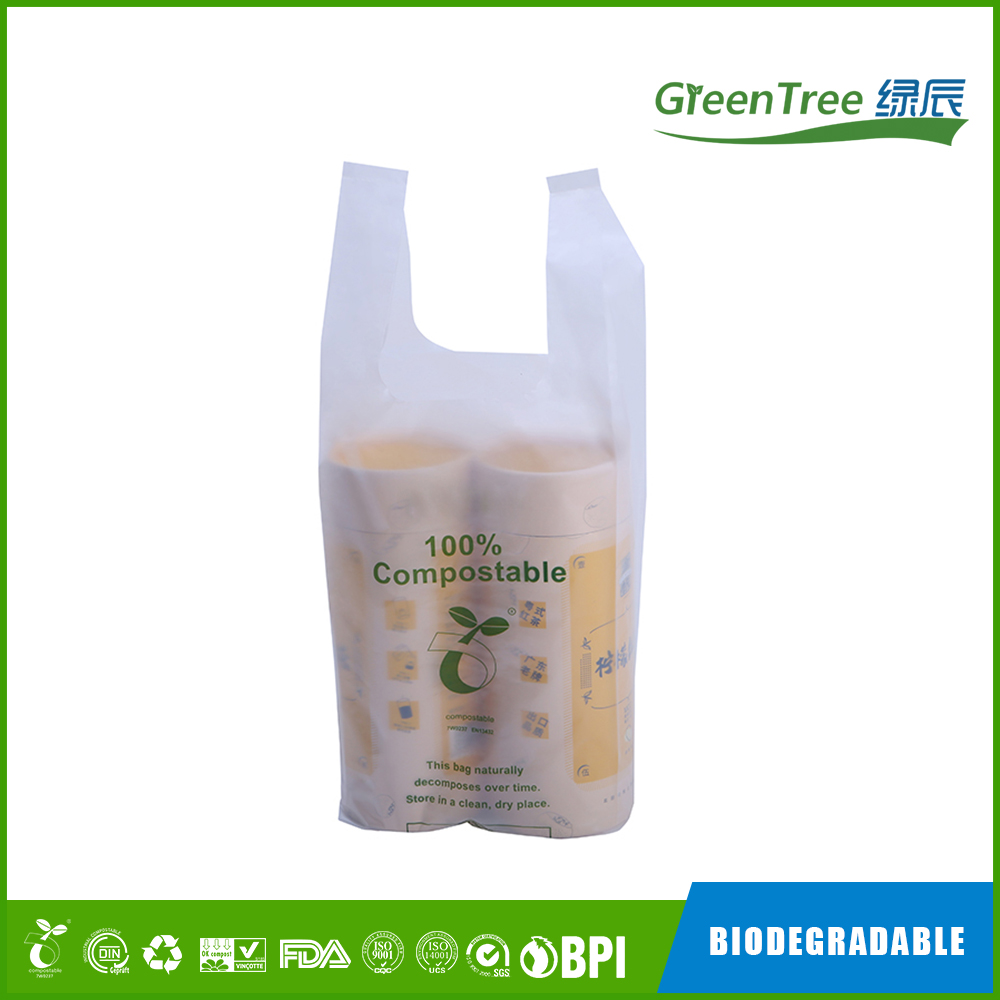 Compostable Grocery Shopping Bags DIN CERTCO Certified