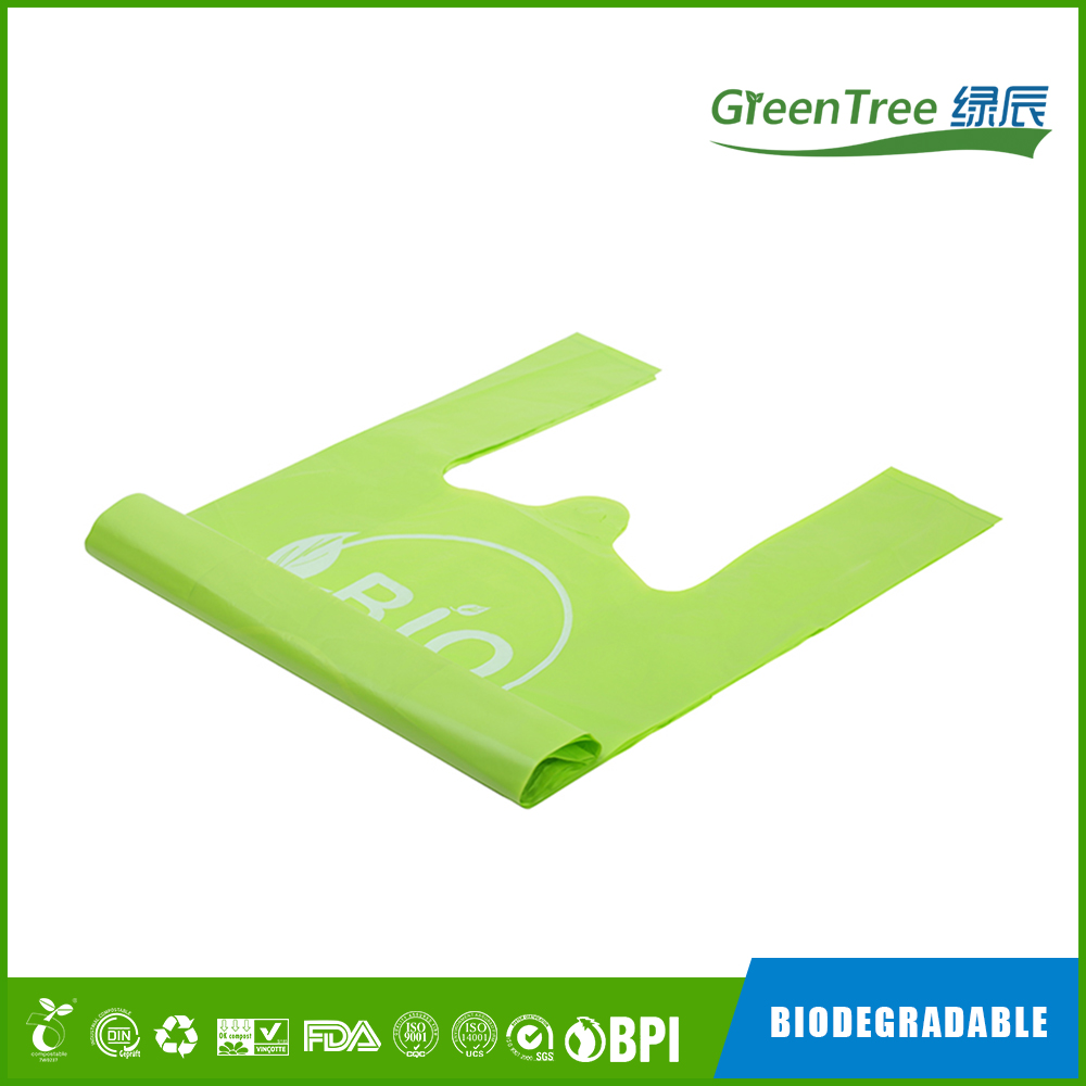 PLA PBAT shopping bags, compostable supermarket bag, Biodegradable shopping bag-Greentree