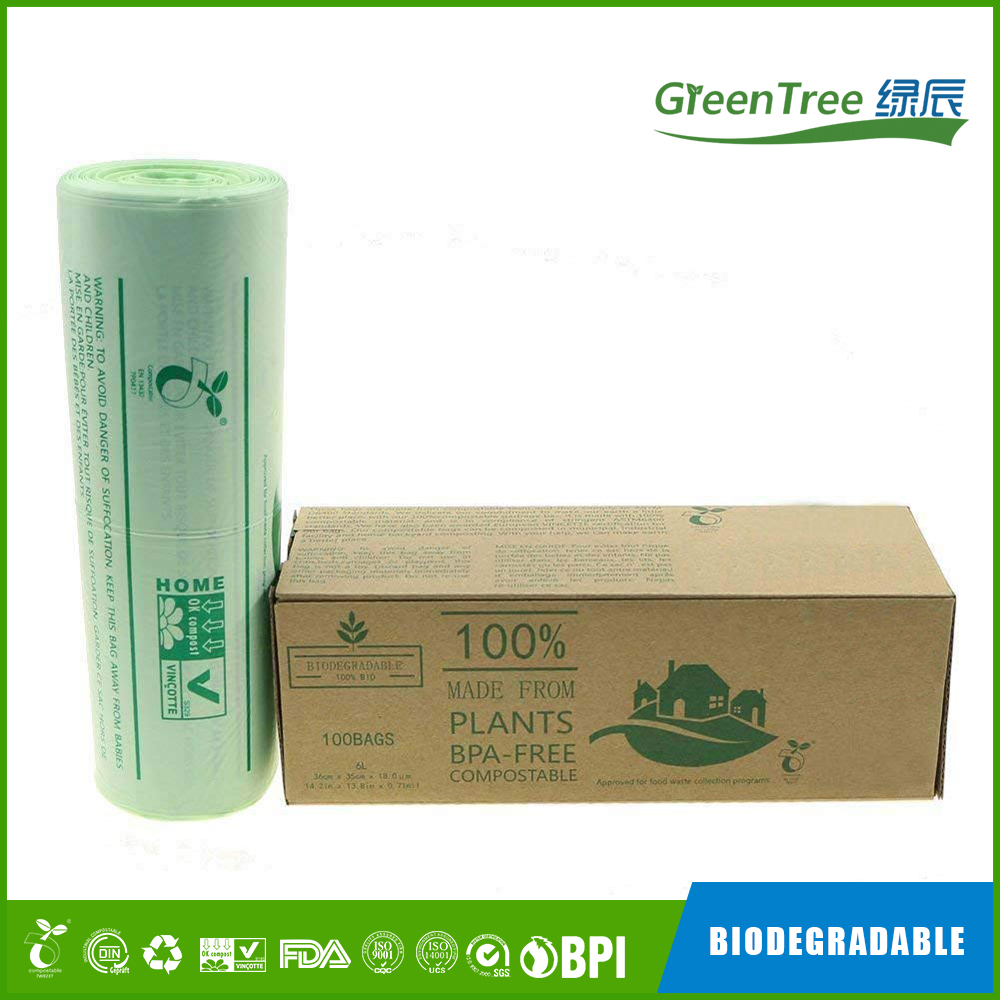 Eco-friendly garbage bag, Compostable bin bag, Biodegradable trash Bag-Greentree