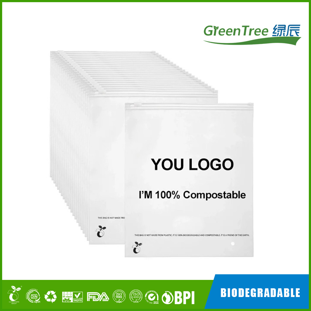 Compostable Zip Lock Zipper Bags-Greentree