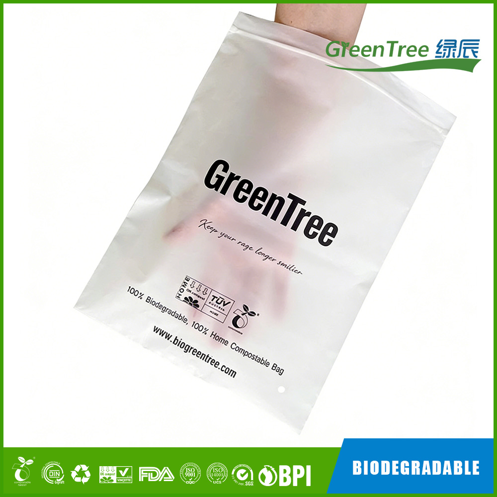 Compostable Zipper Zip Lock garment bag - Greentree China Manufacturers