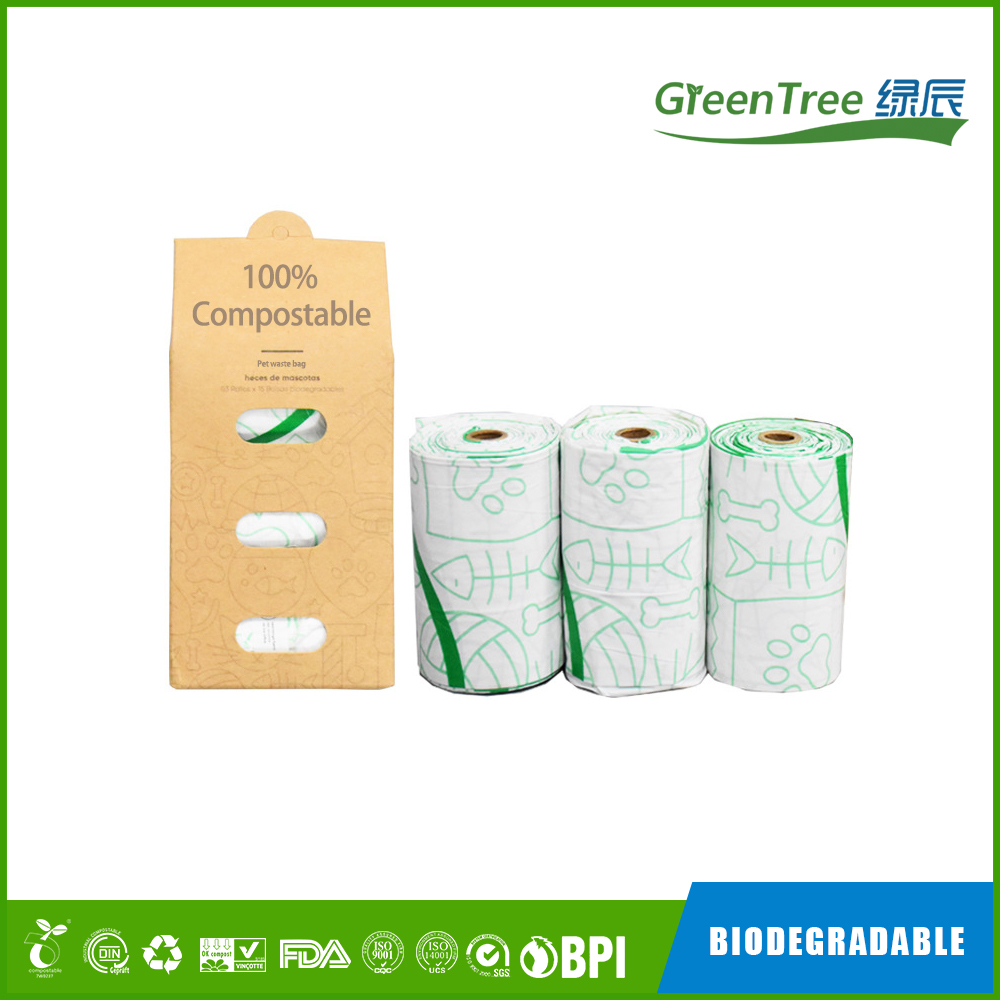 EN13432 Certified Compostable Dog Poop Bags